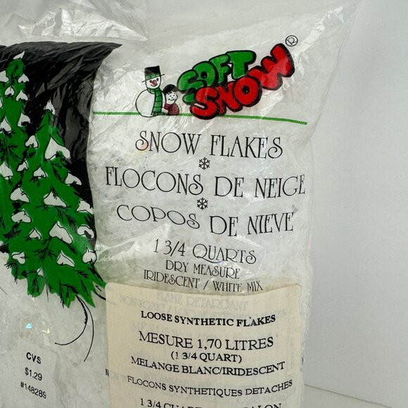 Vtg Bag Soft Snow Iridescent White Mix Putnam Company Made in USA CVS READ - Picture 3 of 9